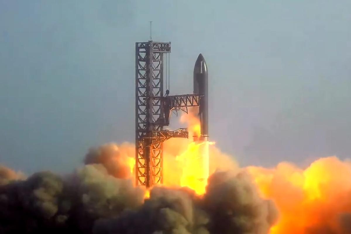 Starbase First Starship Integrated Flight Test SpaceX Starbase First Starship Integrated Flight Test