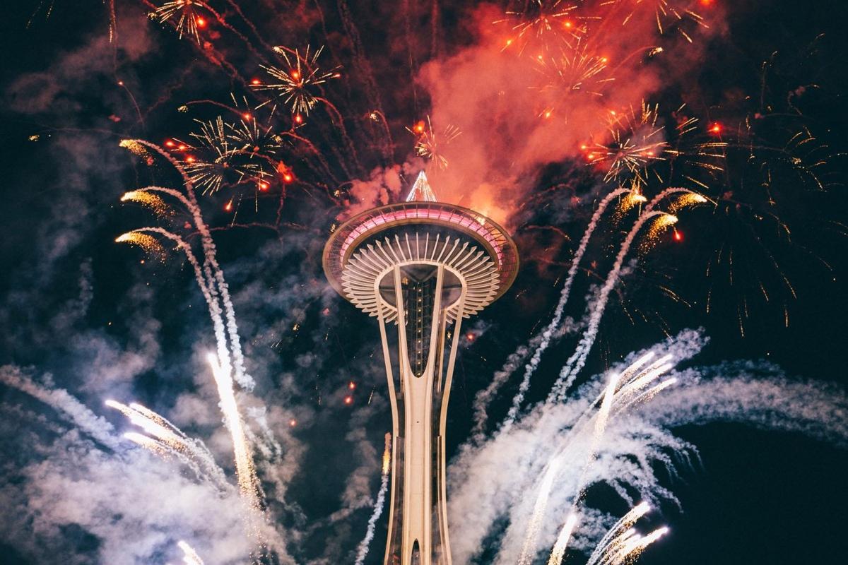 Selections from Marilyn Perry's Collection Of Seattle Space Needle Fireworks Photographs Selections from Marilyn Perry's Collection Of Seattle Space Needle Fireworks Photographs